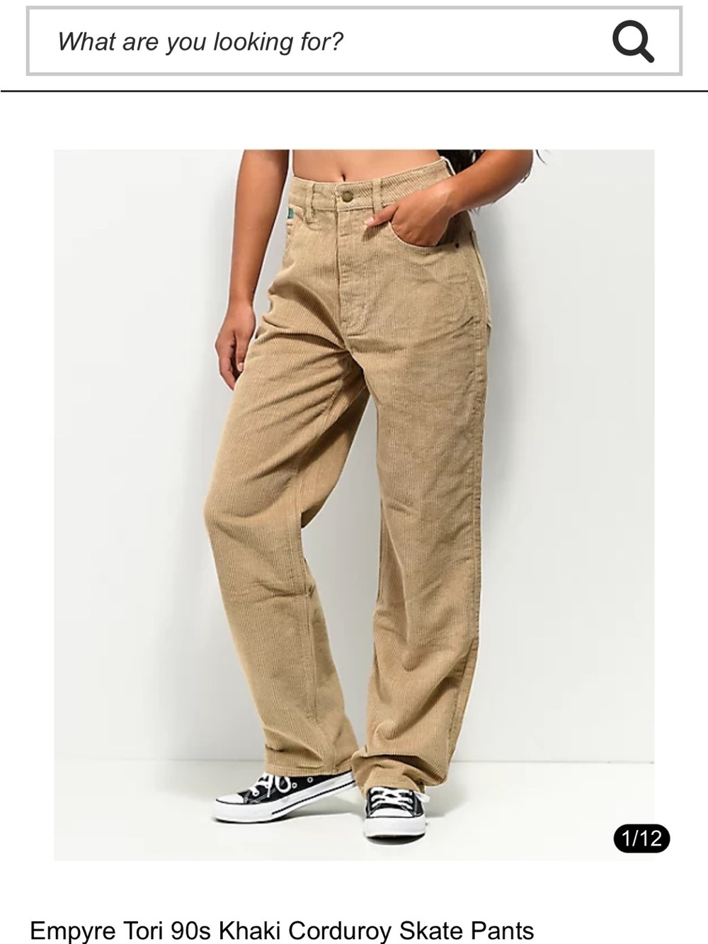 Empyre Khaki Corduroy 90’s khaki skate pants